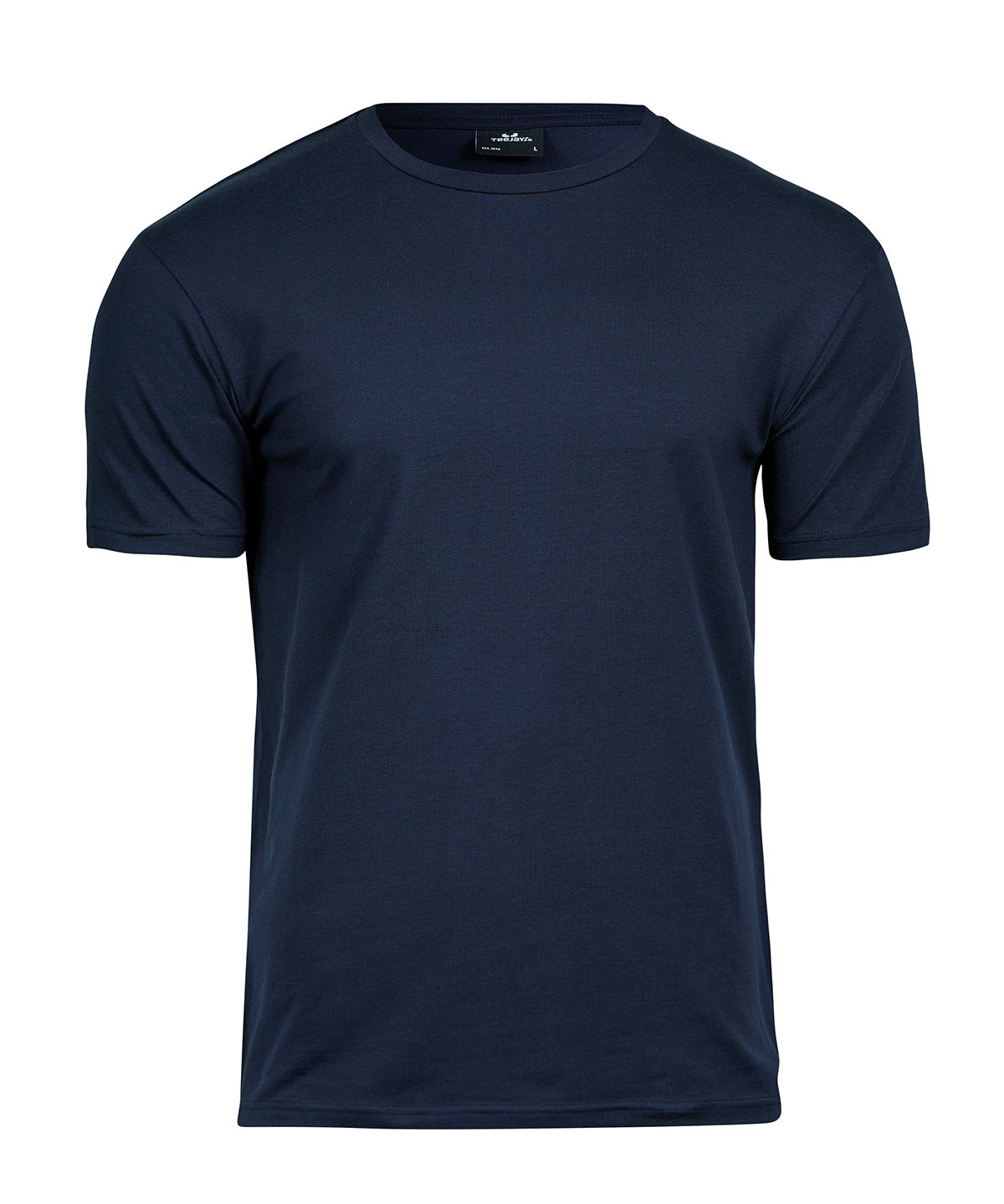 Stretch Tee (400) in Navy, front view