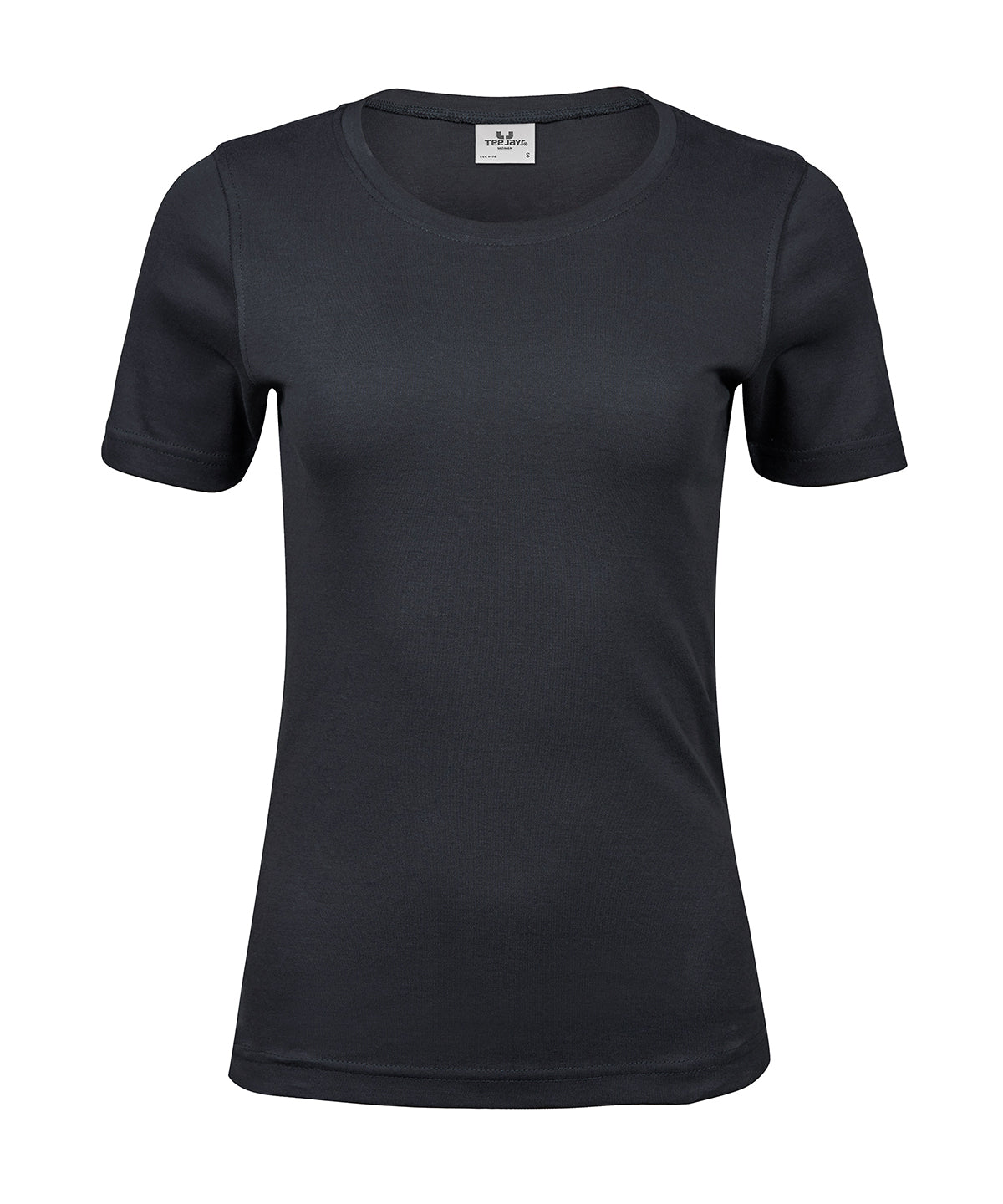 Women’s Interlock Tee (580) in Dark Grey, front view