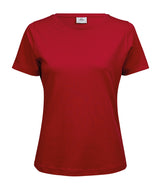 Women’s Interlock Tee (580) in Red, front view