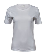 Women’s Interlock Tee (580) in White, front view