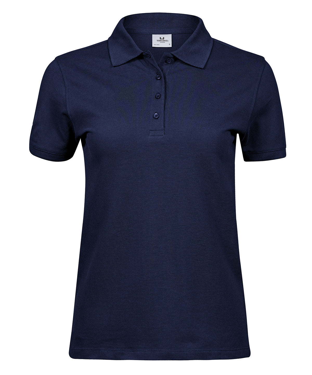 Women’s Heavy Polo (1401) in Navy, front view