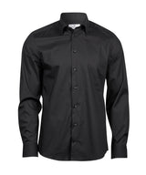 Stretch Luxury Shirt (4024) in Black, front view
