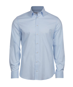 Stretch Luxury Shirt (4024) in Light Blue, front view