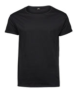 Roll-Up Tee (5062) in Black, front view