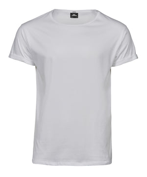 Roll-Up Tee (5062) in White, front view