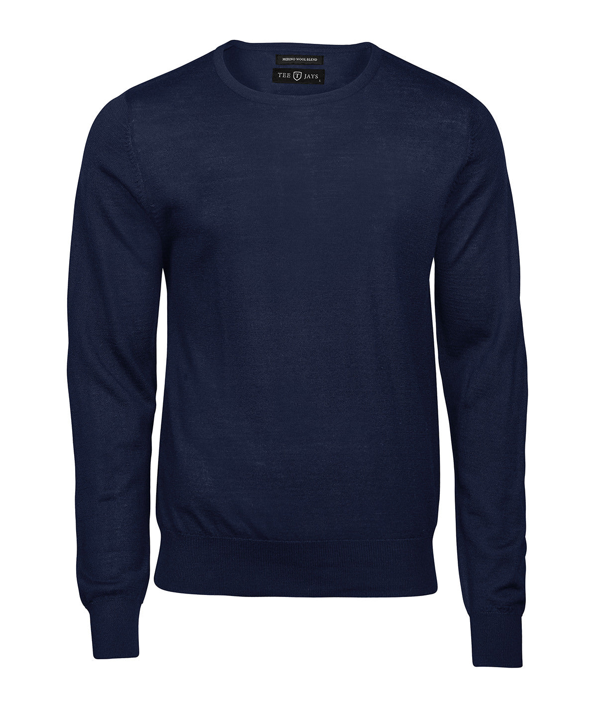 Crew Neck (6000) in Navy, front view
