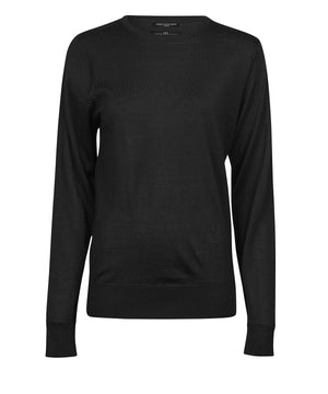 Women’s Crew Neck (6006) in Black, front view