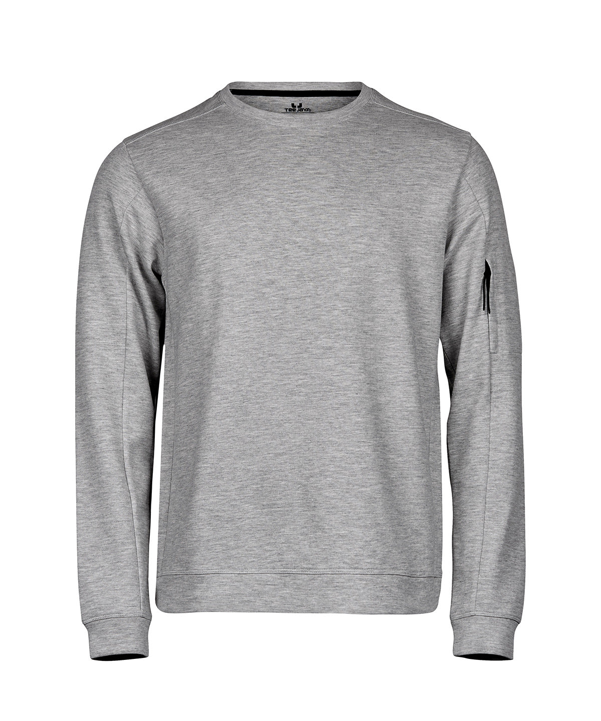 Athletic Crew Neck Sweatshirt (5700) in Heather Grey, front view