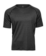 Cooldry Tee (7020) in Black Melange, front view