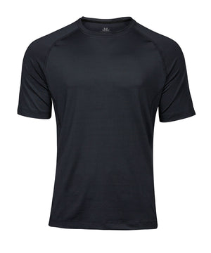 Cooldry Tee (7020) in Black, front view