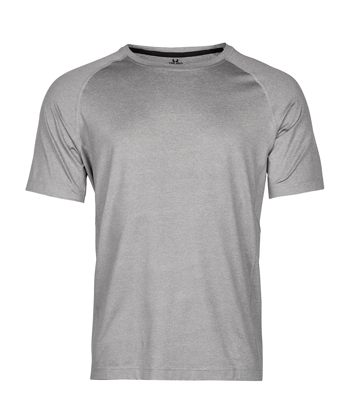 Cooldry Tee (7020) in Grey Melange, front view