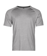 Cooldry Tee (7020) in Grey Melange, front view
