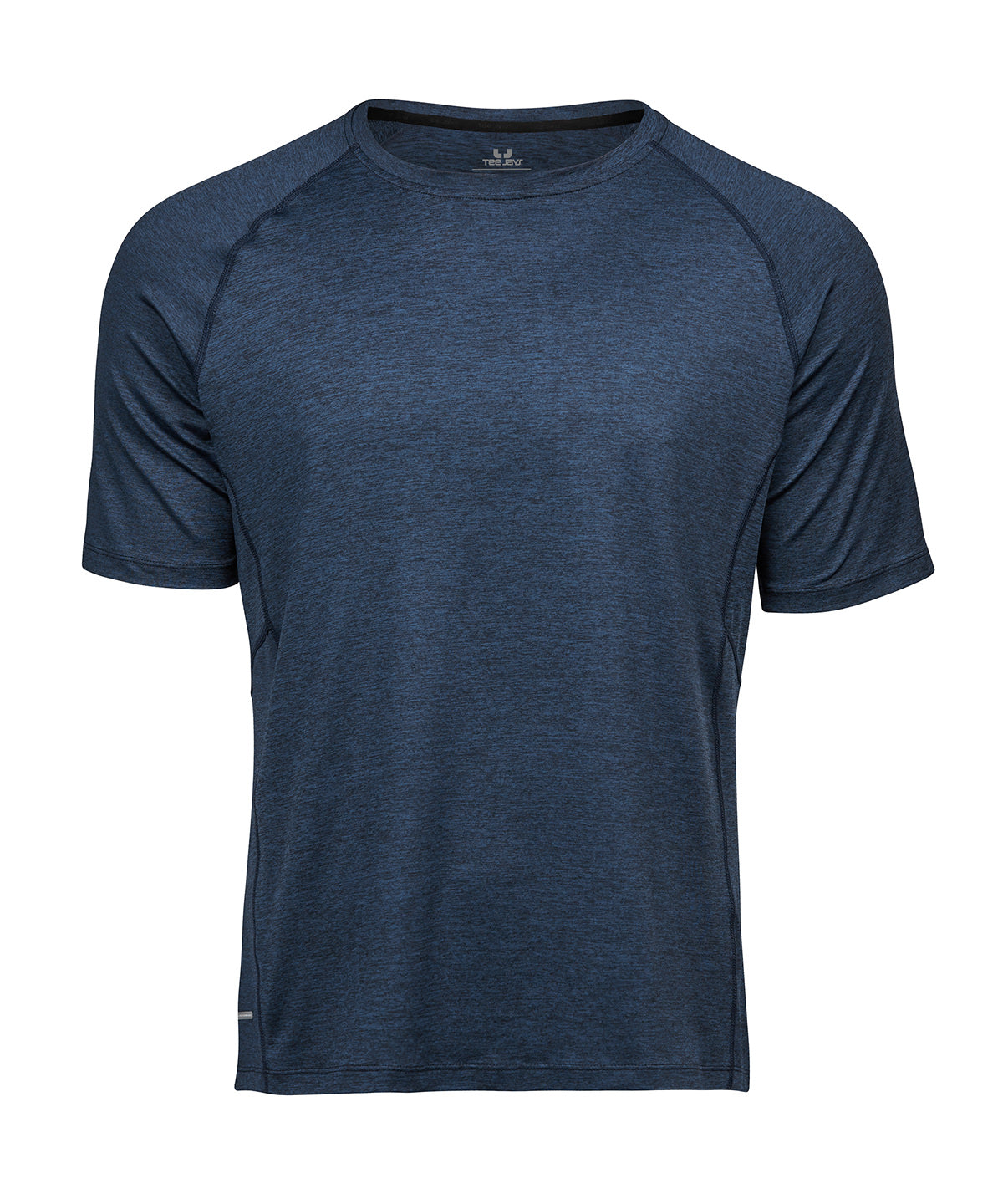 Cooldry Tee (7020) in Navy Melange, front view