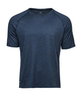 Cooldry Tee (7020) in Navy Melange, front view