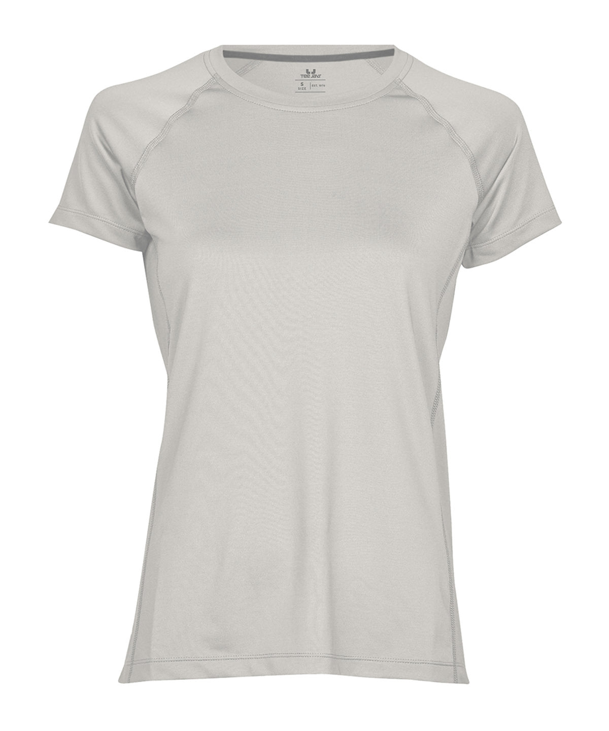 Women’s Cooldry Tee (7021) in Cement, front view