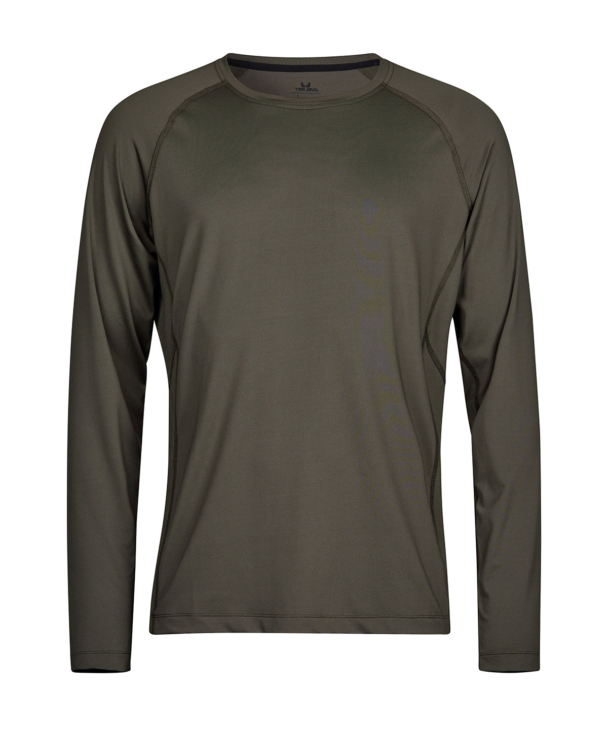 Long Sleeve Cooldry Tee (7022) in Deep Green, front view