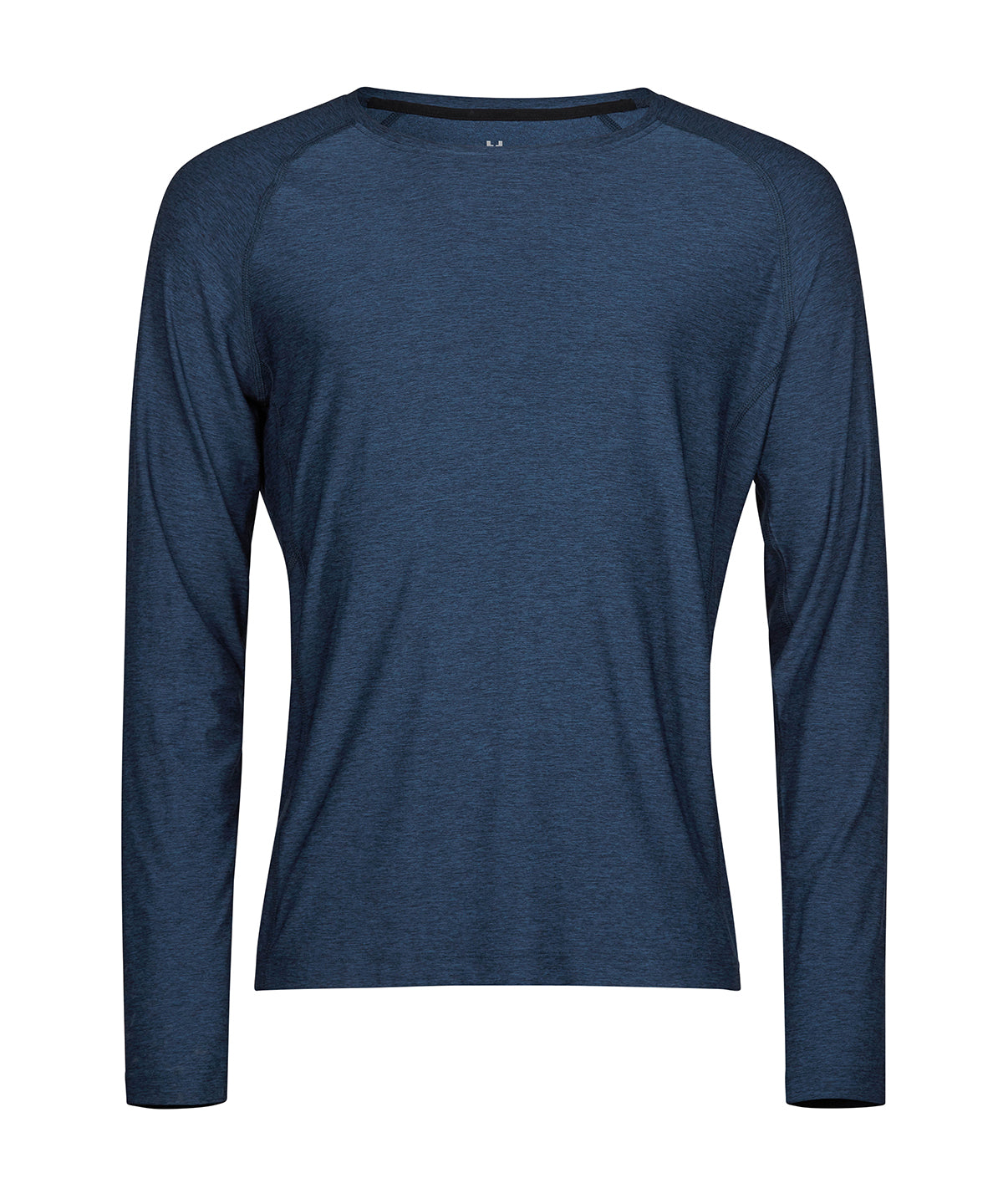 Long Sleeve Cooldry Tee (7022) in Navy Melange, front view