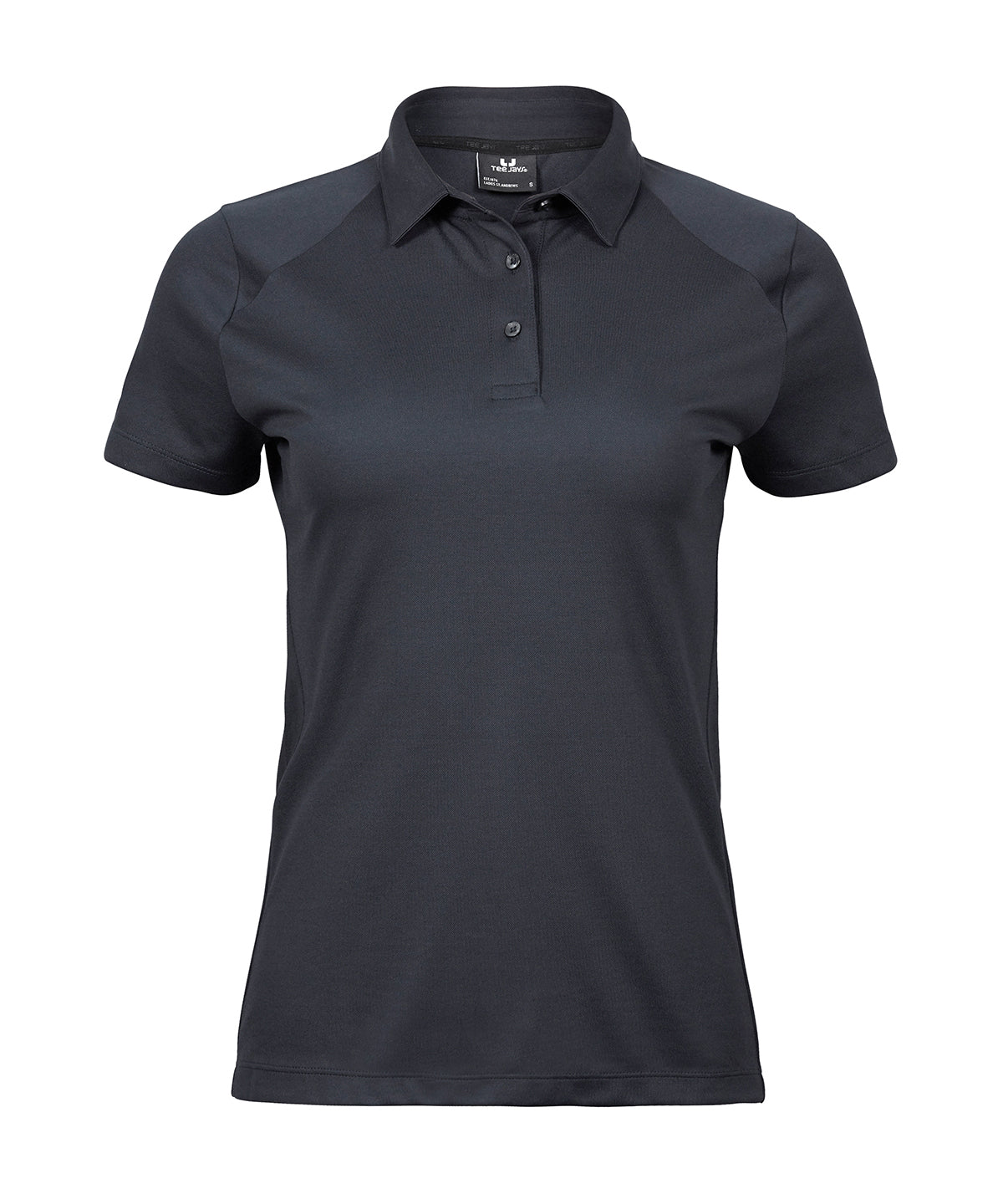 Women’s Luxury Sport Polo (7201) in Dark Grey, front view