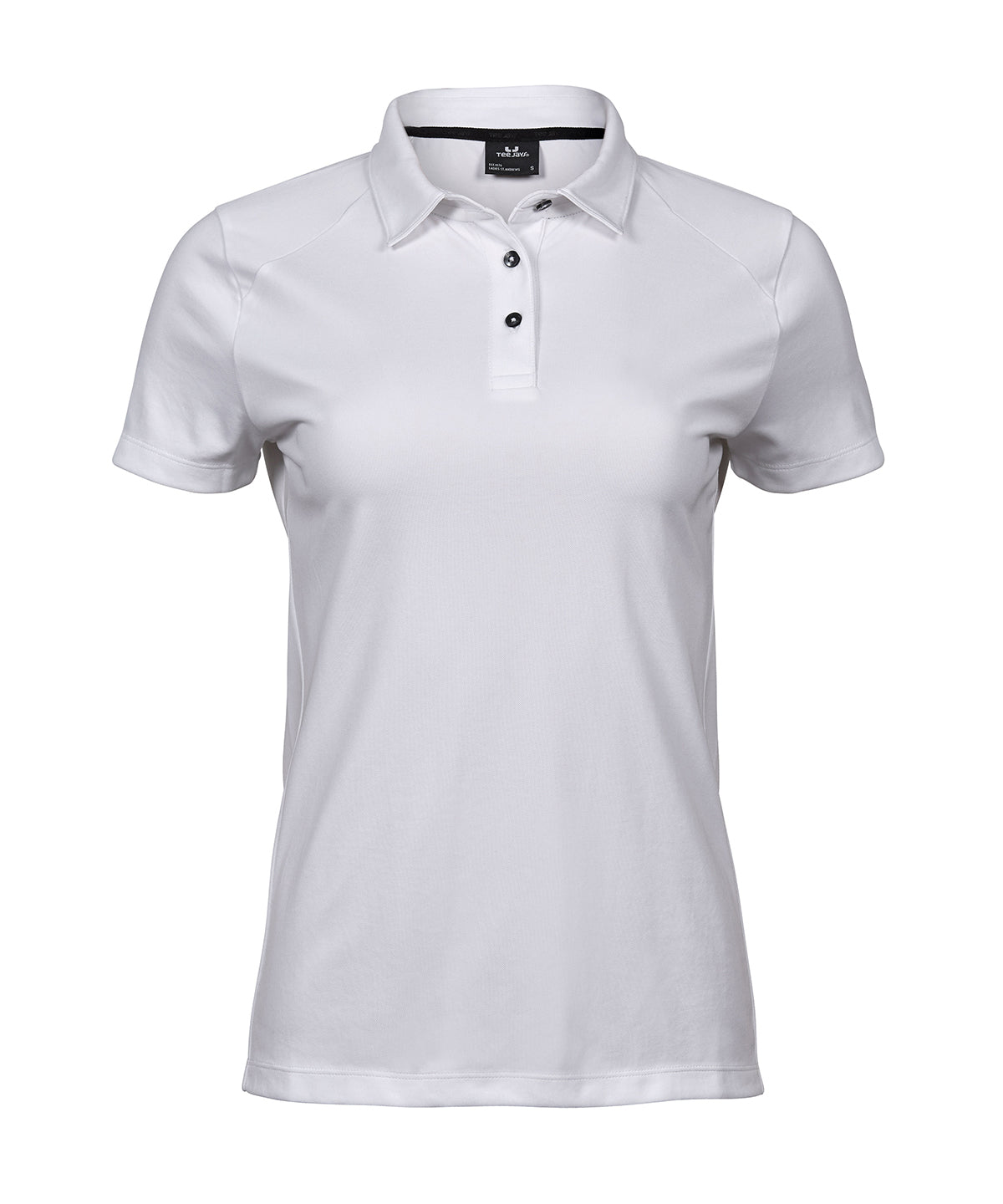 Women’s Luxury Sport Polo (7201) in White, front view
