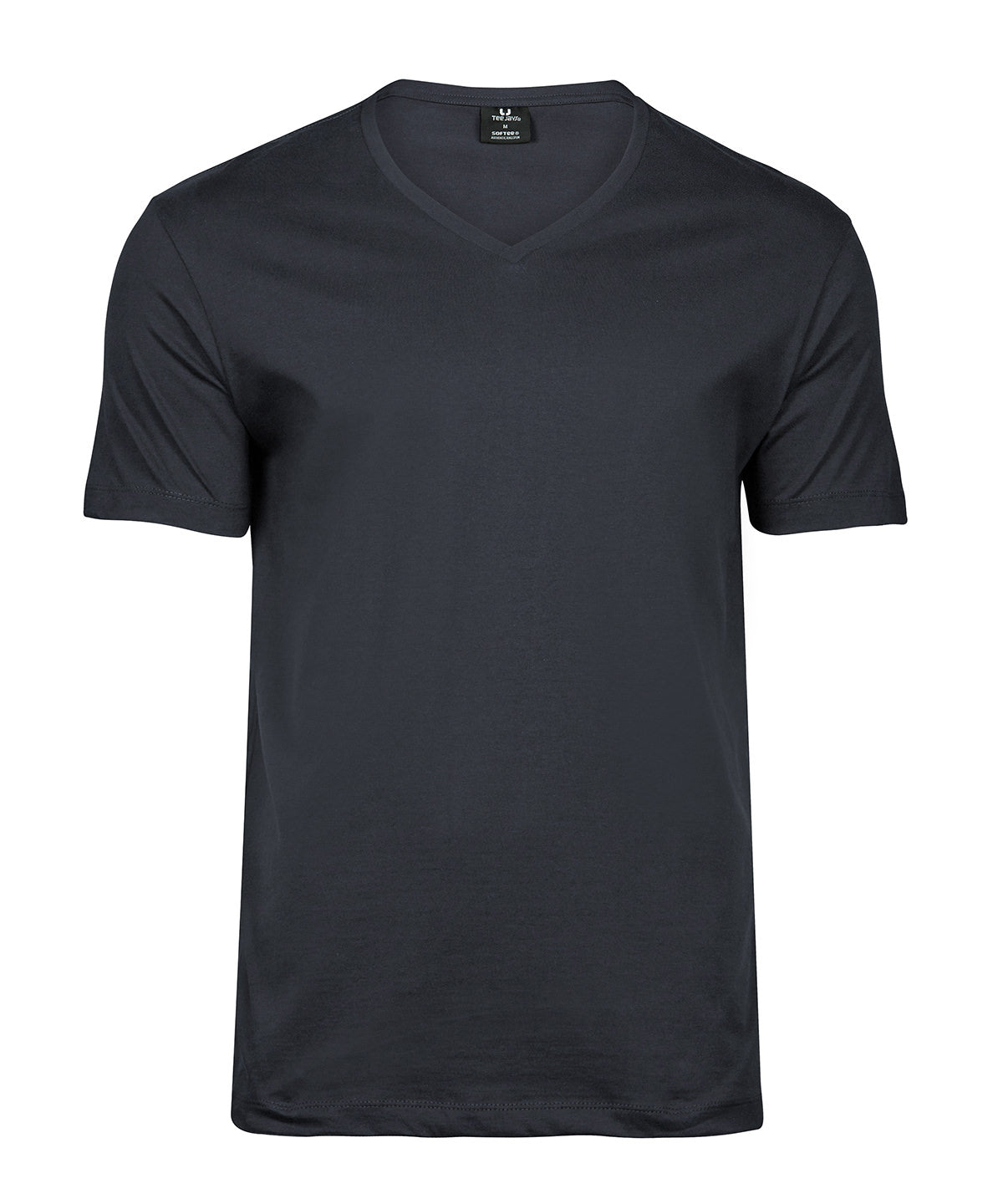 Fashion V-Neck Sof Tee (8006) in Dark Grey, front view