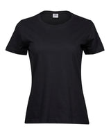 Women’s Sof Tee (8050) in Black, front view