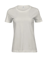 Women’s Sof Tee (8050) in Cement, front view