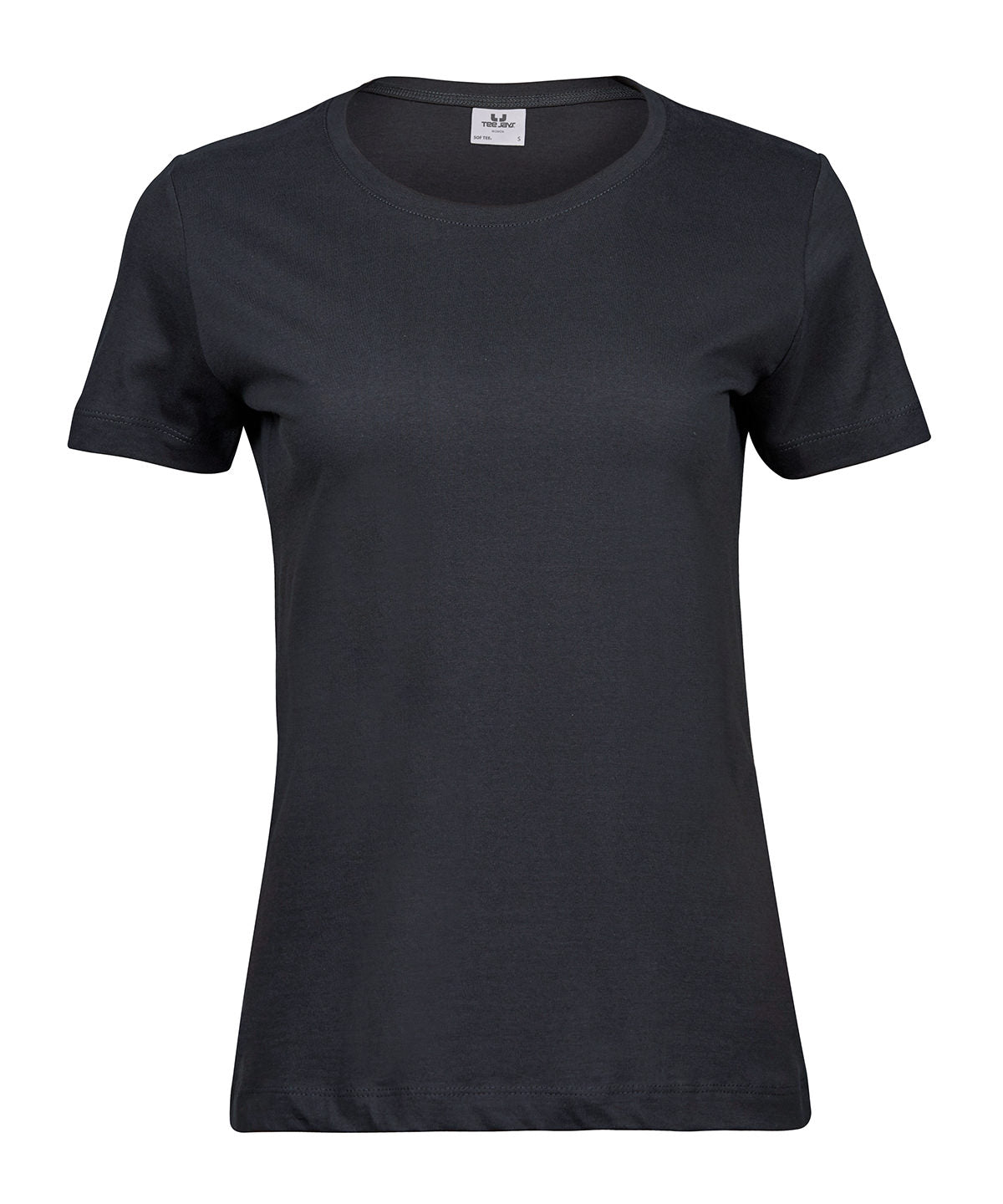 Women’s Sof Tee (8050) in Dark Grey, front view