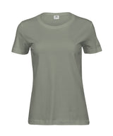 Women’s Sof Tee (8050) in Sage, front view