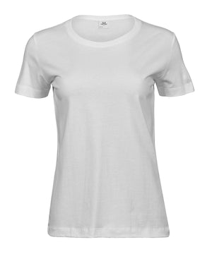 Women’s Sof Tee (8050) in White, front view