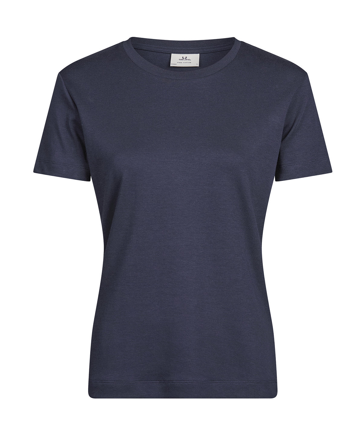 Women’s Pima Cotton Tee (1451) in Navy, front view