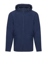 Technical Zip-Through Hoodie in Navy, front view