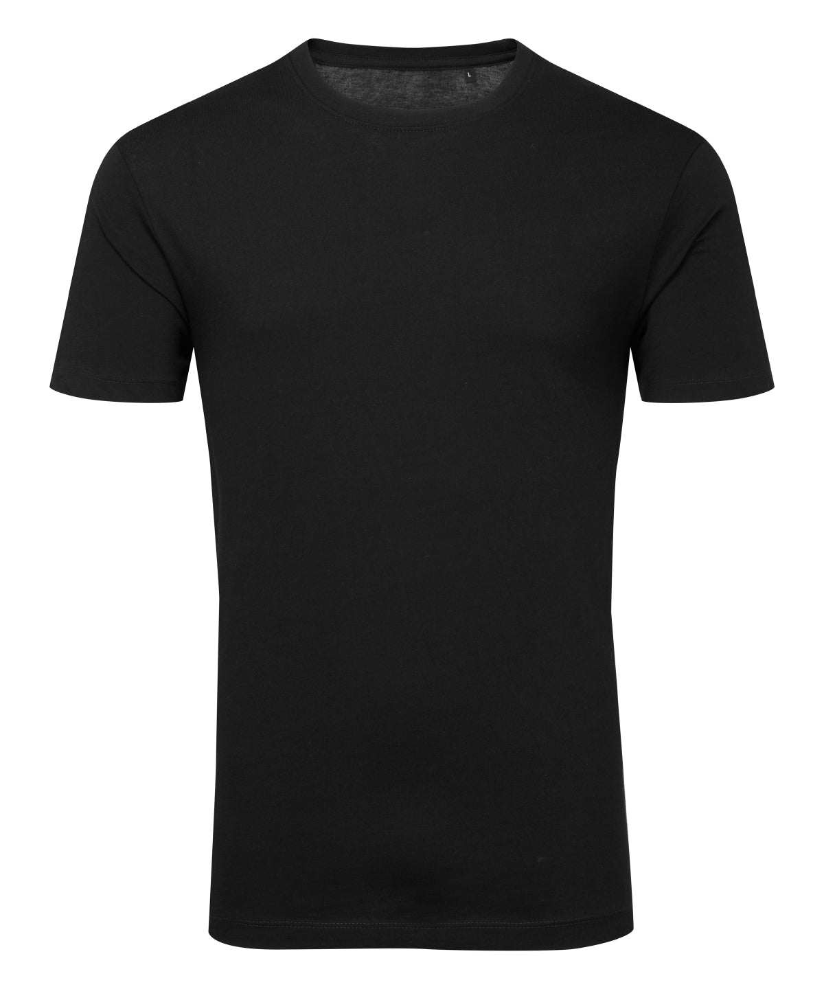 Organic T-Shirt in Black, front view