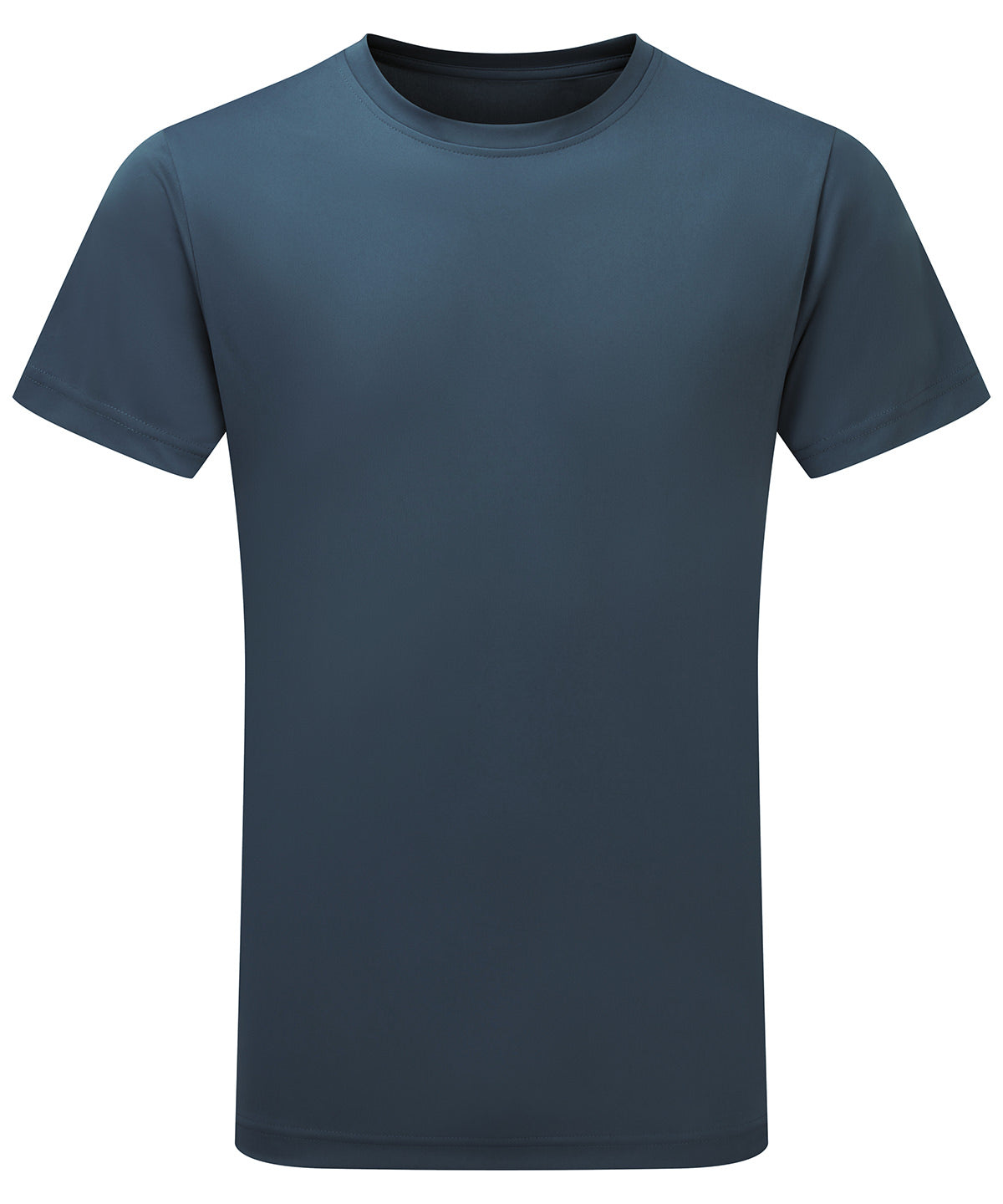 Performance T-Shirt in Blue Steel, front view