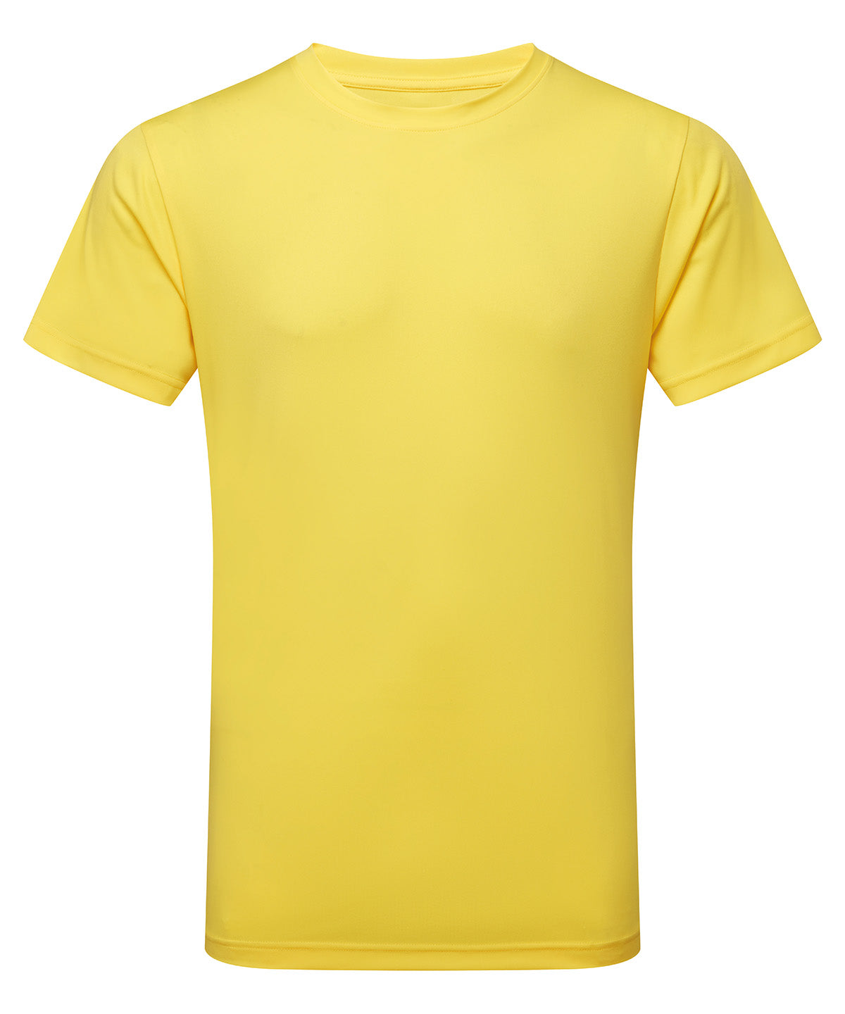 Performance T-Shirt in Bright Yellow, front view