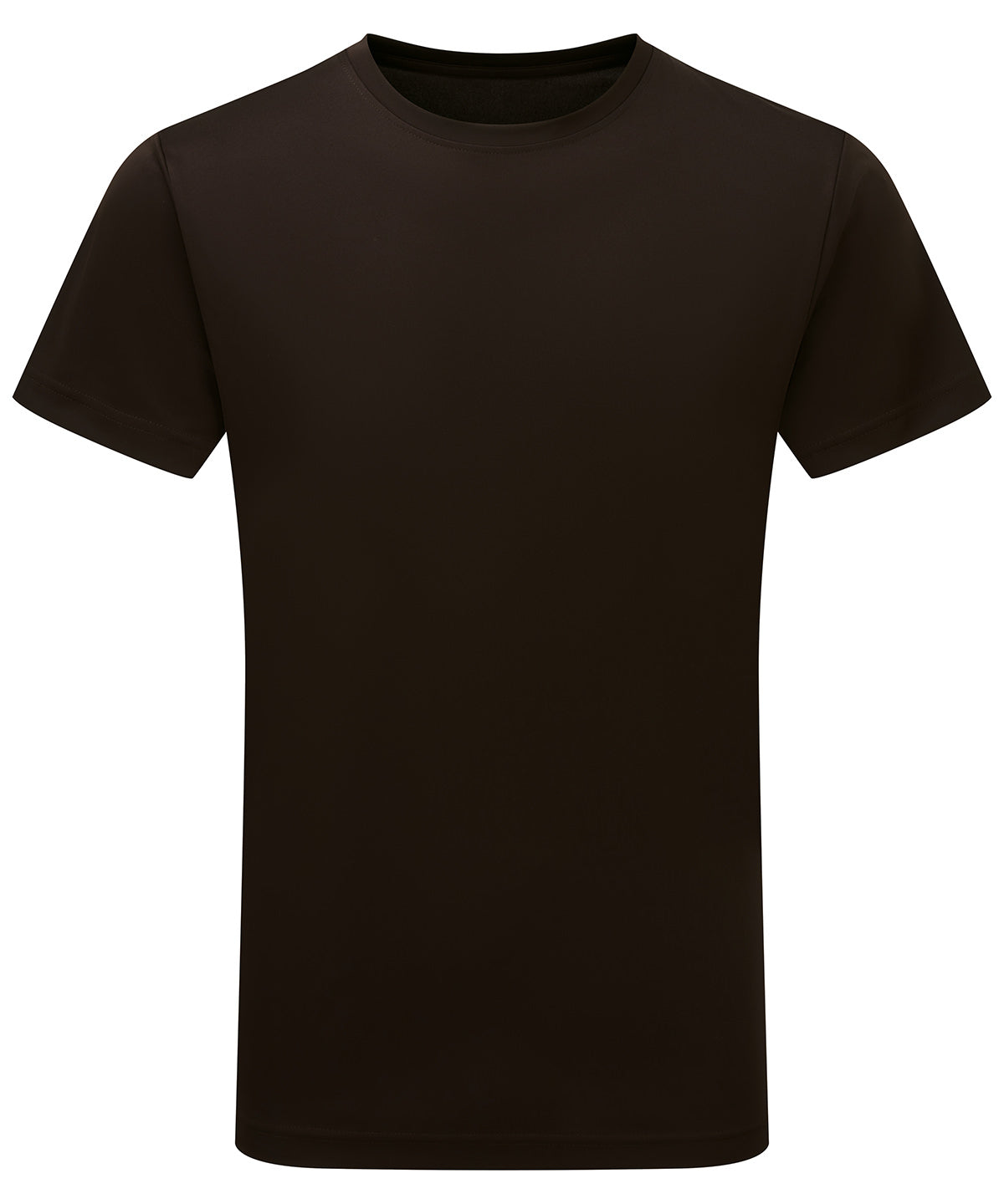 Performance T-Shirt in Chocolate, front view