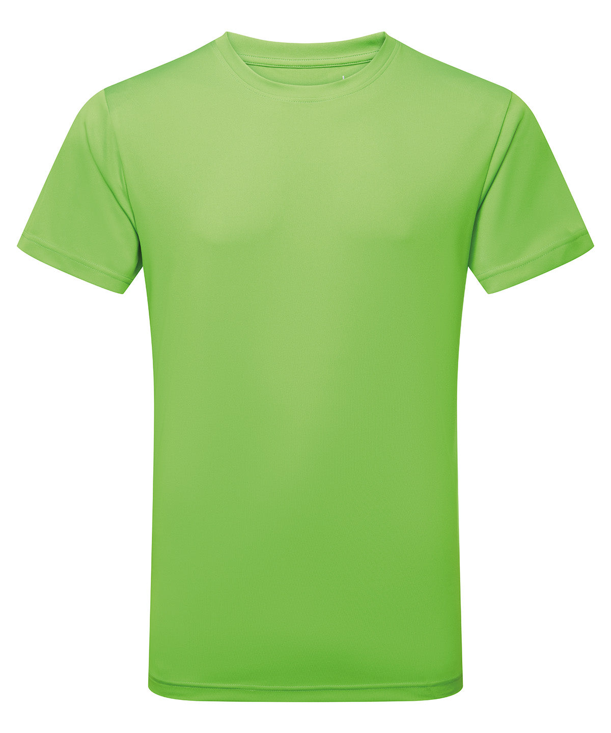 Performance T-Shirt in Lime, front view