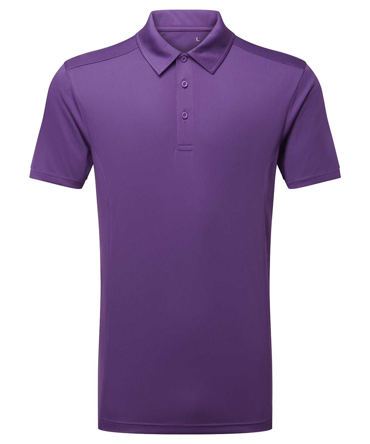 Panelled Polo in Bright Purple, front view