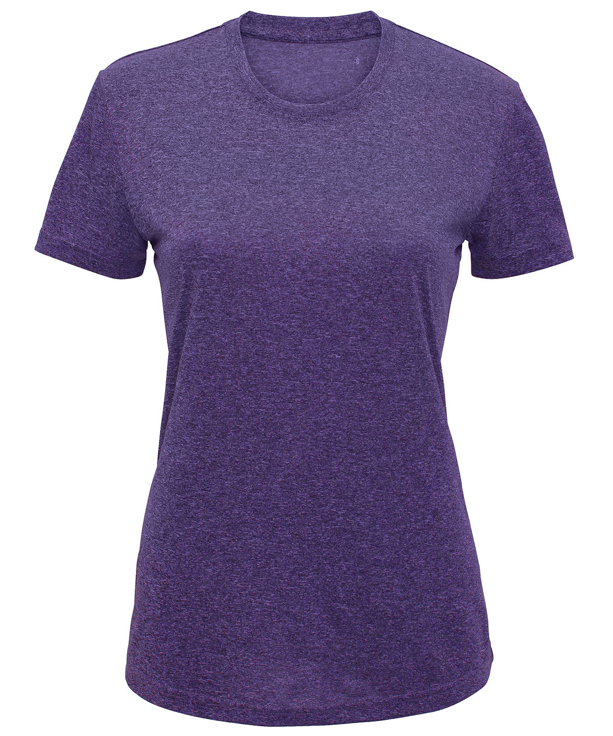 Women's Tridri® Performance T-Shirt in Purple Melange, front view