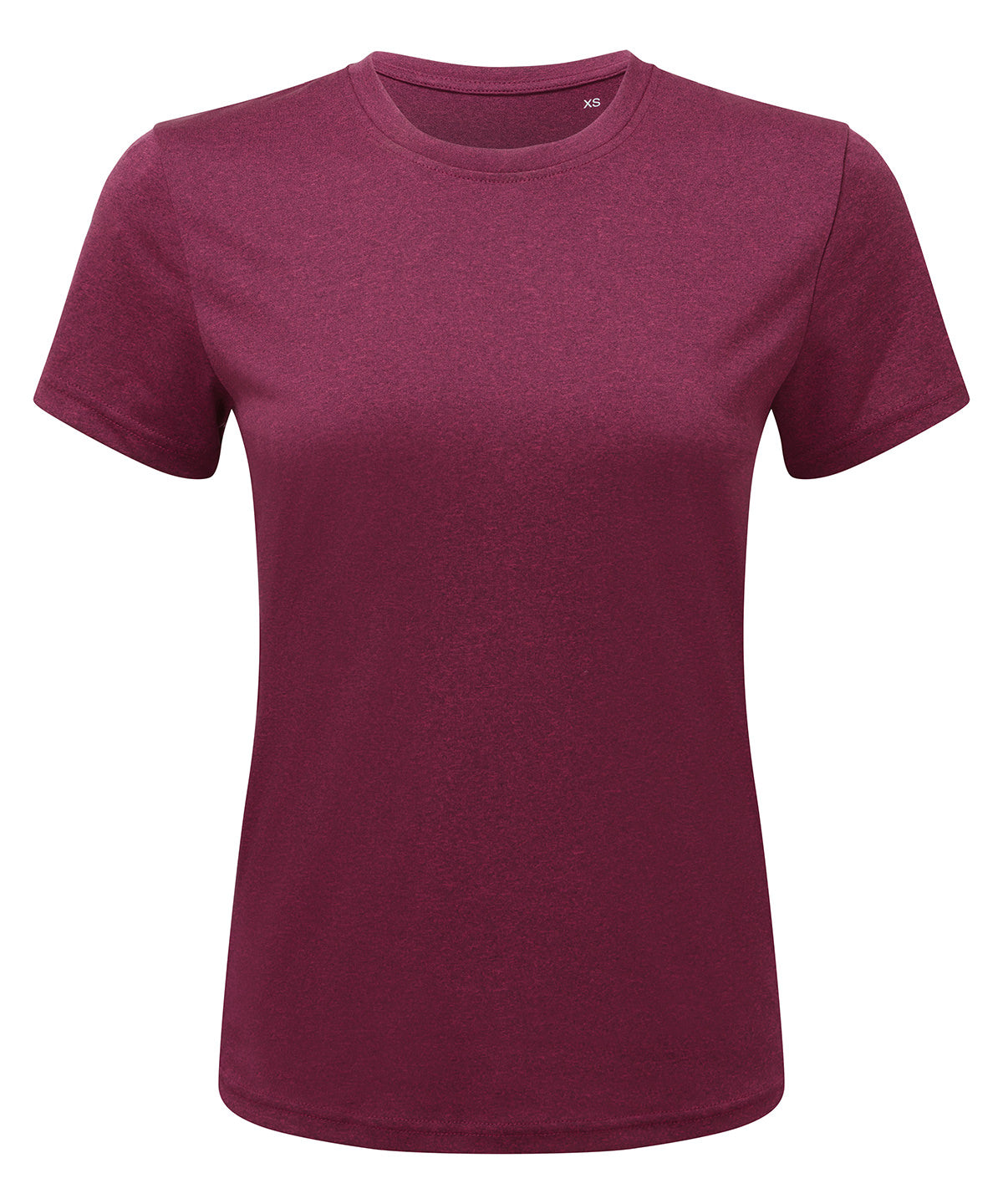 Women's Tridri® Performance T-Shirt in Raspberry/Black Melange, front view