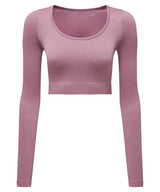 Women's TriDri® ribbed seamless 3D fit" crop top"