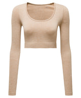 Women's TriDri® ribbed seamless 3D fit" crop top"