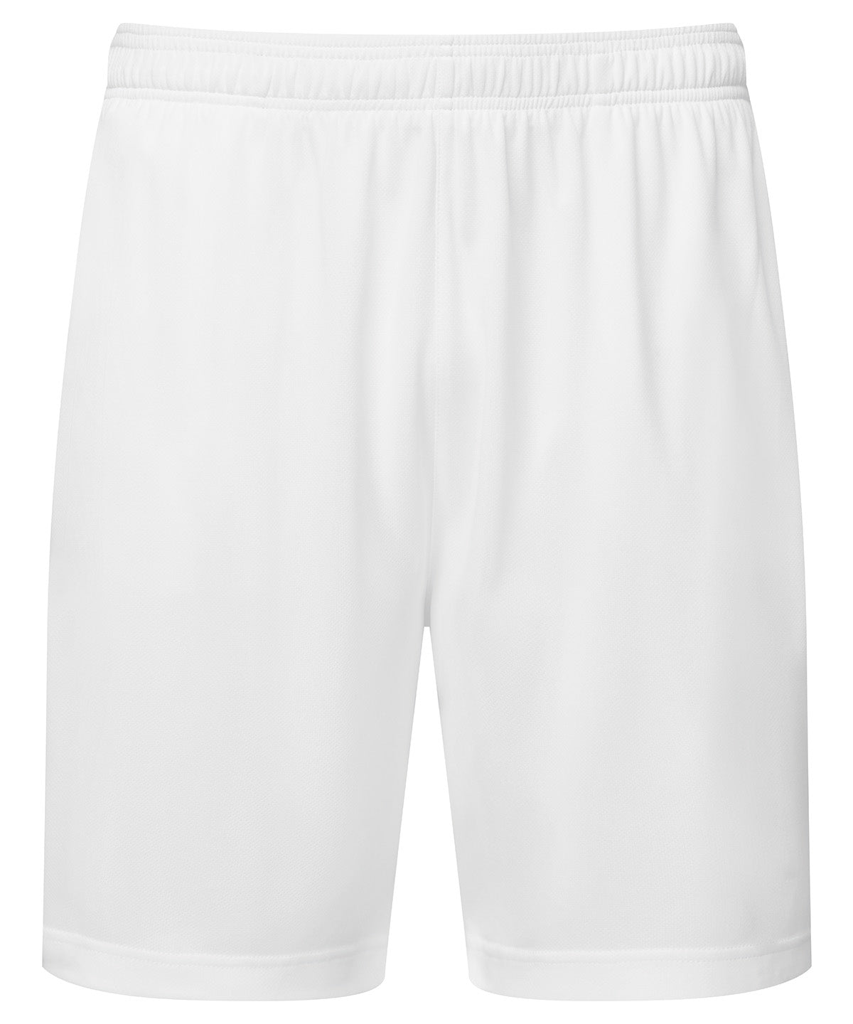 Unisex Tridri® Ion-Charge Performance Shorts in White, front view