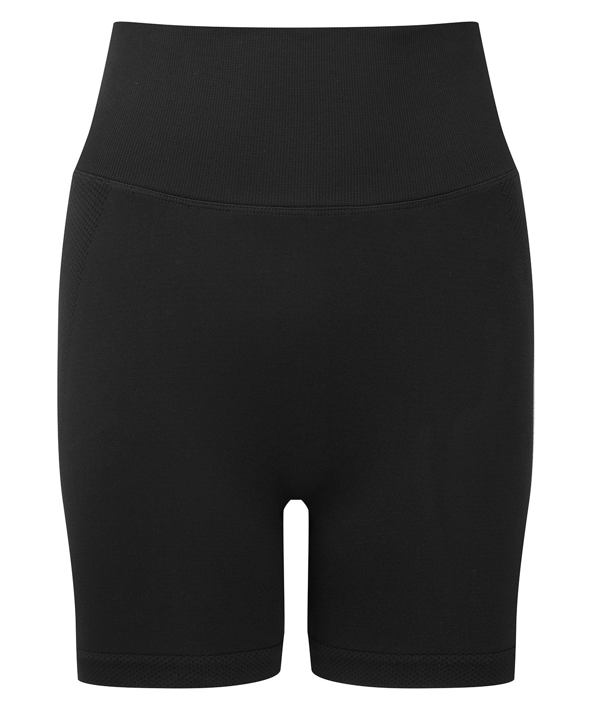 Women’s Tridri® Scrunch Shorts in Black, front view