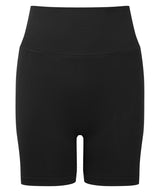 Women’s Tridri® Scrunch Shorts in Black, front view