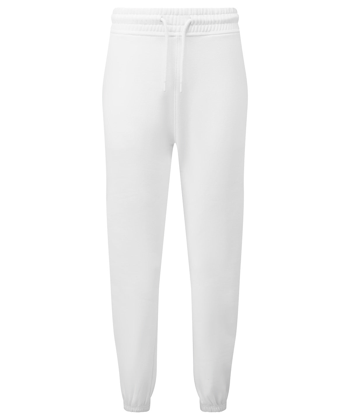 Unisex Recycled Joggers in White, front view