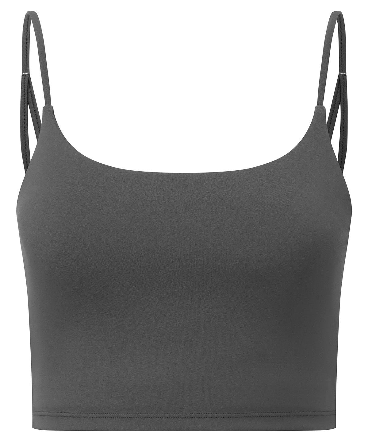 Women’s Tridri® Recycled Luxe Bra in Charcoal, front view