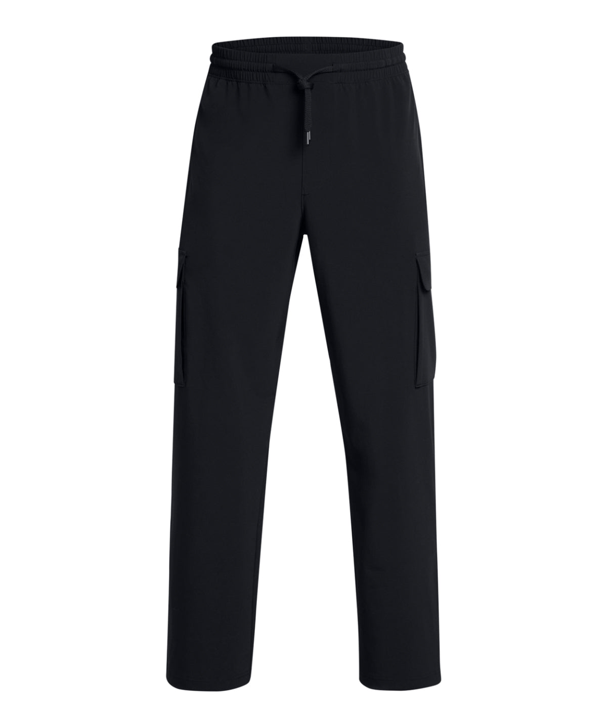 UA Vibe Cargo Pants in Black, front view