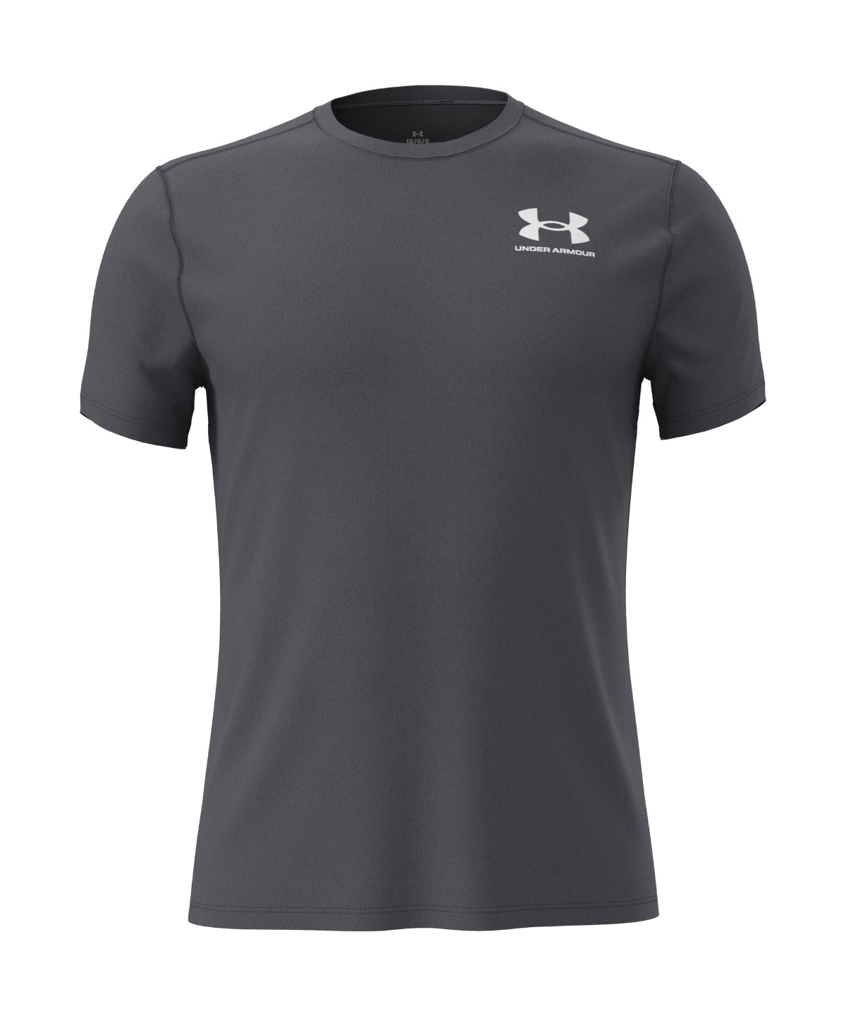 Heatgear® Fitted T-Shirt in Castle Rock Grey, front view
