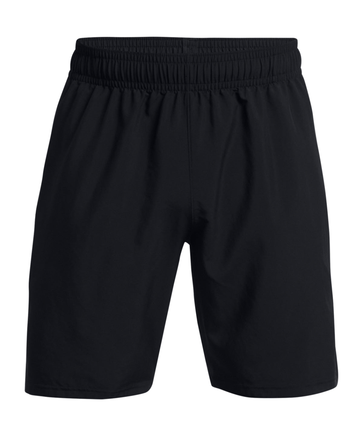 Tech Woven Wordmark Shorts in Black, front view