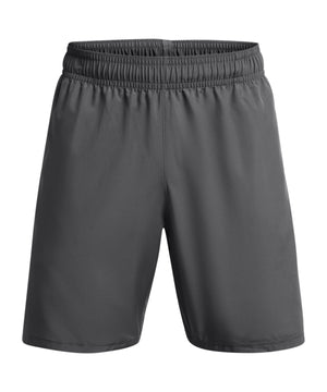 Tech Woven Wordmark Shorts in Castle Rock Grey, front view